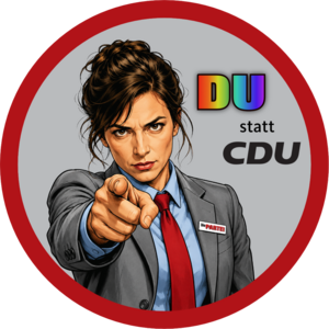 DU statt CDU Logo